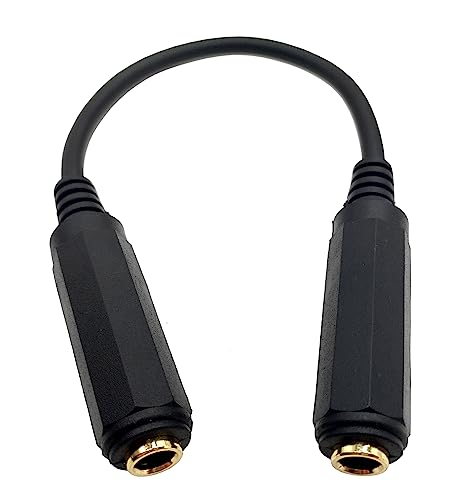 Adaptador cable 1/4 pulgada hembra a hembra 20 cm miniatura 2