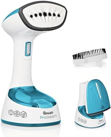 Swan SI12030N Foldable Garment Steamer with Removable Brush Attac...