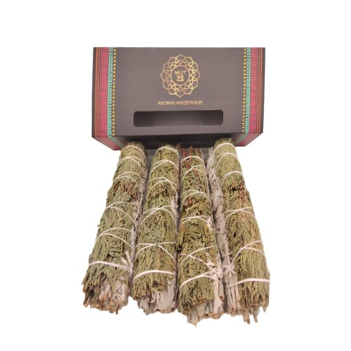 MUT22 4 Salvia Bianca e Cedro 22 cm Sacra da