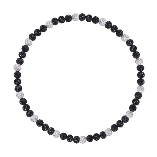 EXPHAIN CHI SOX NY Baseball Necklace For Men Women Baseballer Inspired Beaded Necklace Unisex Rhinestone Discoball Necklaces Jewelry-gift for baseball team lovers