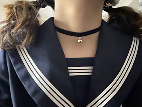 Ziper Cosplay Black Lolita Bell Choker Cat Gothic Collar4