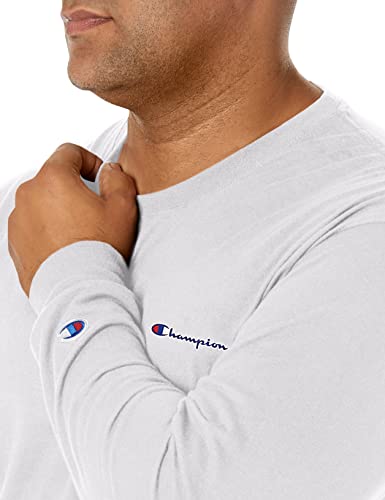 Image of Champion Men's Long Sleeve T-shirt, Classic T-shirt for Men (Reg. Or Big & Tall)
