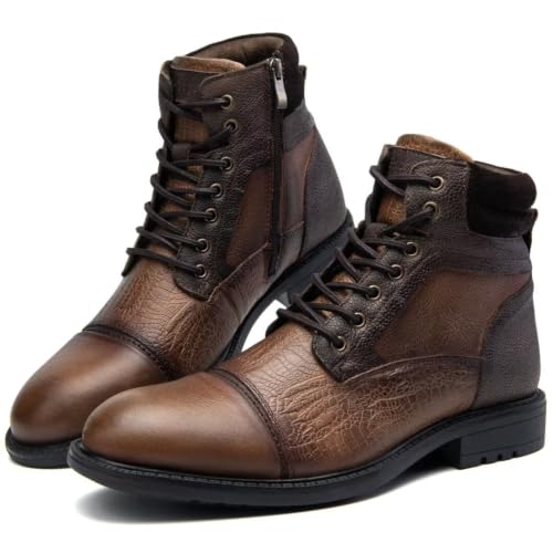 Image of Arkbird Mens Chelsea Boots, Stylish and Comfort Leather Chukka Ankle Boots with Zipper