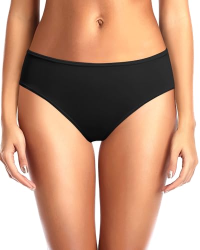 Zmart Women Standard Strappy Bikini Bottoms Full Coverage Bathing Suit Cutout Swim Low Rise Swimsuit Bottom