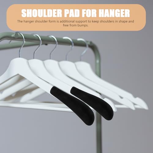 Alipis 10 Stück Samt-Kleiderbügel Schulterform Beflockung rutschfeste Kleiderbügel Polster Schulterformer Kunststoff- Schulterschutz Für Zuhause