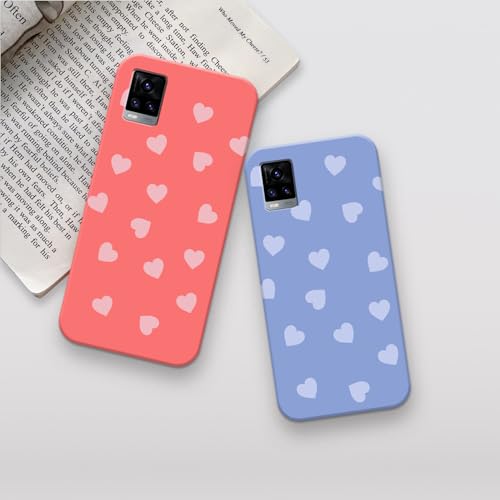 Image of COLORflow Back Cover Compatible with Vivo V20 | Heart Celestial Color Customized Back Cover Compatible with Vivo V20