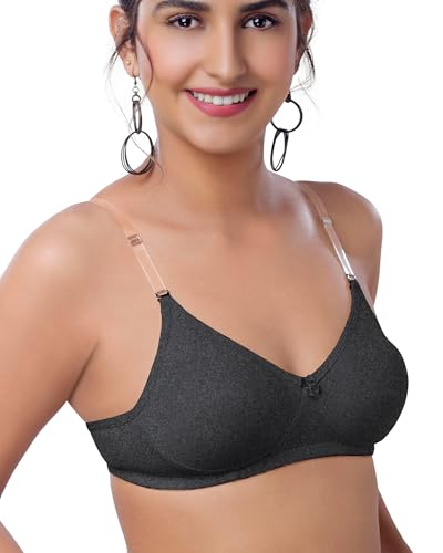 Image of Brida Breathable Cotton Non-Padded Transparent Bra - Comfortable, Stylish, and Lightweight Lingerie for Women - Monica