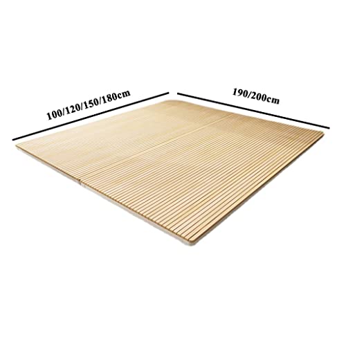 Waeyz Solid Wood Bed Board, Slatted Mattress Of Nan Bamboo, Folding Board Mattress, Hardwood Bed Board For Lumbar Spine Protection (Size : 120Cm*190Cm) #TOP5