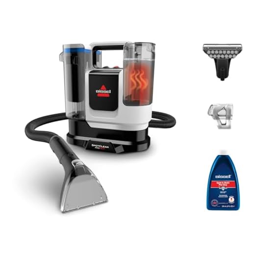BISSELL SpotClean ProHeat Advanced Teppichreiniger und Polsterreiniger Gerät, Nasssauger und Waschsauger, 1125W Motor, kompakte Multiflächenreinigung, leistungsstark gegen Flecken, mit Kabel, 3924N