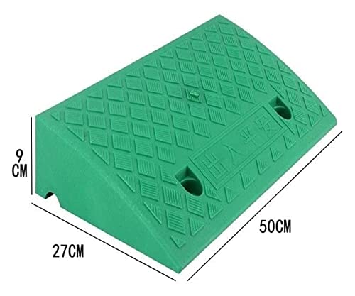 Rampas para silla de ruedas de plástico en color verde, tamaño 50 x 27 x 9CM y 50 x 27 x 13CM miniatura 2
