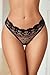 Avidlove Women Lace Panties Sexy Underwear Floral Lace Briefs with Cute Bow Center Black