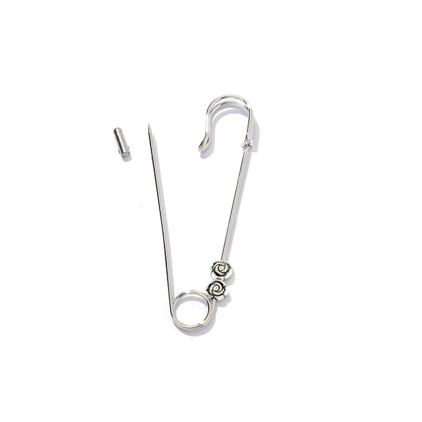 Safety Pin Brooch Pin Broach Badge Brooch Lapel Pin Kocham Bezpieczeństwo I Sprzączkę Anty-Przyciskową, Szpilkę Dla Niemowląt, Oryginalny Design Broszki, Drobną Blokadę Pinową,两枝玫瑰