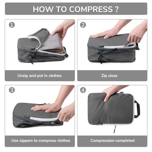 CherryNow 7 Set Compression Packing Cubes