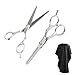 Produktbild Haarschere Set, Scharfe Friseurscheren Mit Haarschneideumhang, 2 Extra Licht Einseitiger Effilierschere Friseur Schere