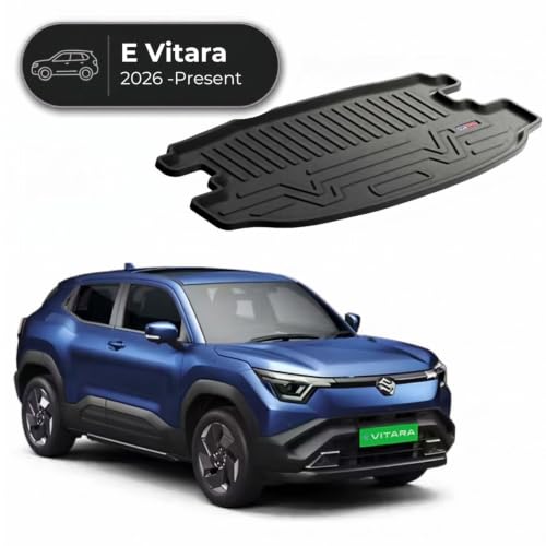 Image of 3D TPE Car Boot Mat for E-Vitara Custom Fit, Heavy Duty & Anti-Slip Boot Mat | All Weather Resistant, Waterproof & Dustproof Trunk Liner, Car Dicky Mat for E-Vitara