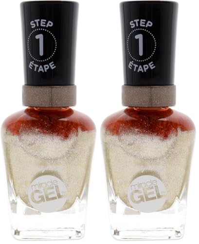 Sally Hansen Miracle Gel - 149 Game of Chromes Nail Polish Women 0.5 oz (Pack of 2)