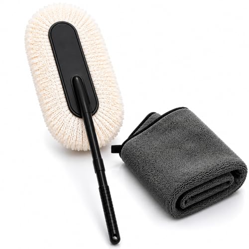Image of FALCON ONE Car Duster | Wax-Coated Microfiber | Scratch-Free Exterior Cleaner | 65 CM (2)