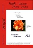 Papel brillante A3, 210 g/m².