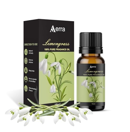 Image of Aerra Lemongrass Fragrance Oil 15ml | Long-Lasting | Soaps & Diffuser |