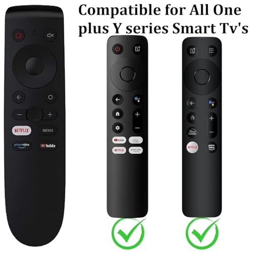 Image of BLACKSHEEP Compatible for OnePlus Smart TV Remote Control - Without Voice - Hot Keys Prime Video, Netflix YouTube Use for LCD LED QLED OLED UHD 4k Android TVs -Black