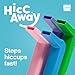 HiccAway Hiccup Straw - Stops Hiccups Naturally & Fast - As Seen On Shark Tank - Clinically Proven Relief for All Ages, Children & Adults - Safe, Lightweight, & Reusable (HiccAway Green) 1 Pack