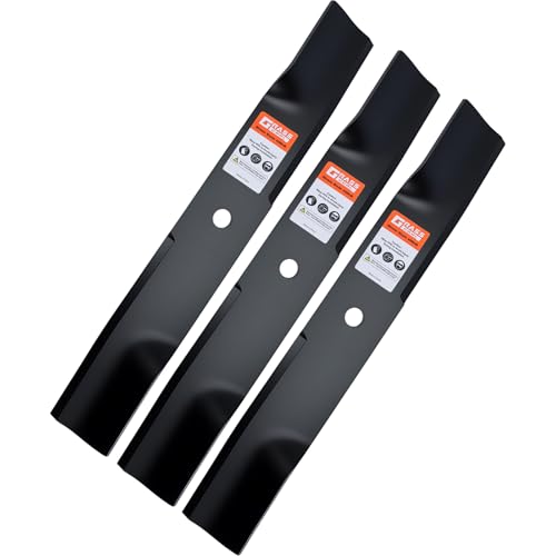 Image of Grasscool Raptor SD 52 inch Deck Hustler Mower Blades Replacement 603995 | Fits Fastrack Super S Mini Z X-ONE 52'' Zero Turn Lawn Tractor Riding Lawnmower,High Lift Mulching Bagging,OEM 795526 783753