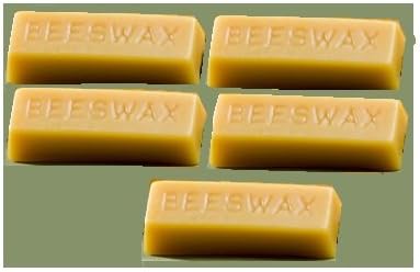 Pure Golden Tan Beeswax 5 1oz cute block 5oz pure beeswax