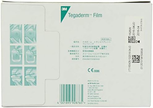 3 M Tegaderm透明フィルムドレッシング、写真フレーム、スタイルwithラベル、4 " x 4 3 / 4インチ、1626 Wボックス50のサラダドレッシング Pack of 50 FBA_1626W 1