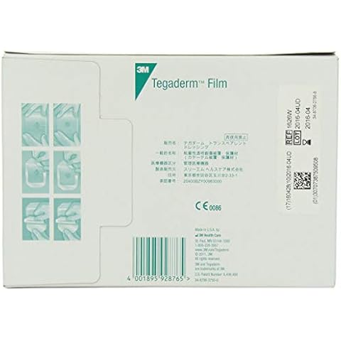 3M™ Tegaderm™ Transparent Film Dressing Frame Style, 1626W, USA, 10 cm x 12 cm, 50 Each/Carton, 4 Carton/Case Cover