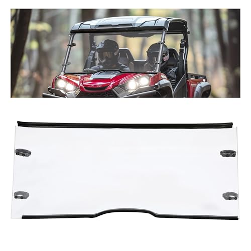 HECASA Front Full Windshield Compatible with YAMAHA WOLVERINE X2/...