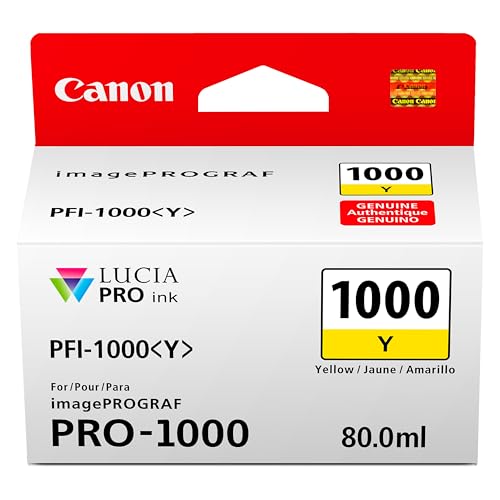 Cartouche Canon PFI-1000 Jaune pour éliminer les dominantes de couleur en impression d'art