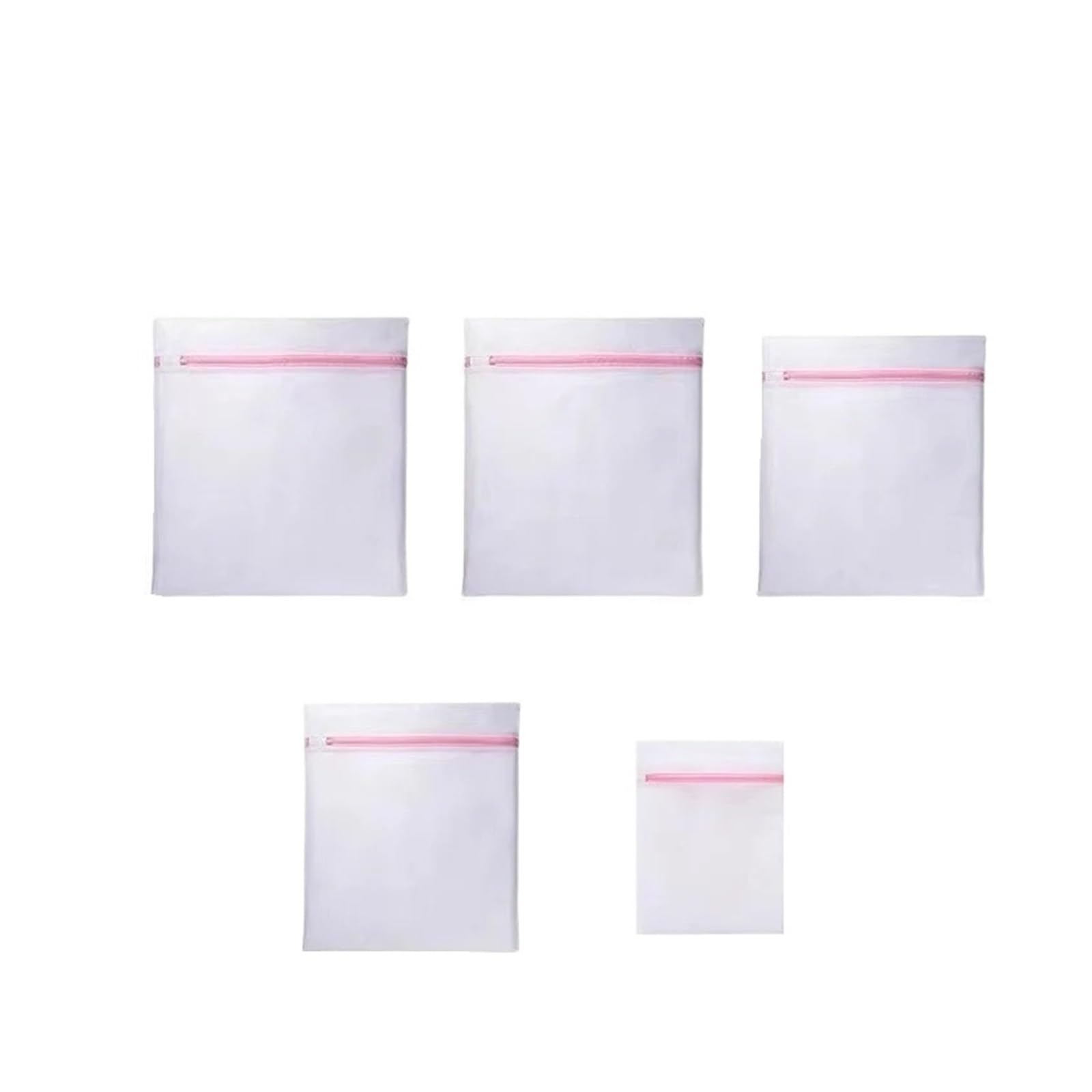 Honeycomb Mesh Laundry Wash Bag, Mesh Laundry Bags 5 Pcs Zippered For Underwear Delicates Multiple Sizes