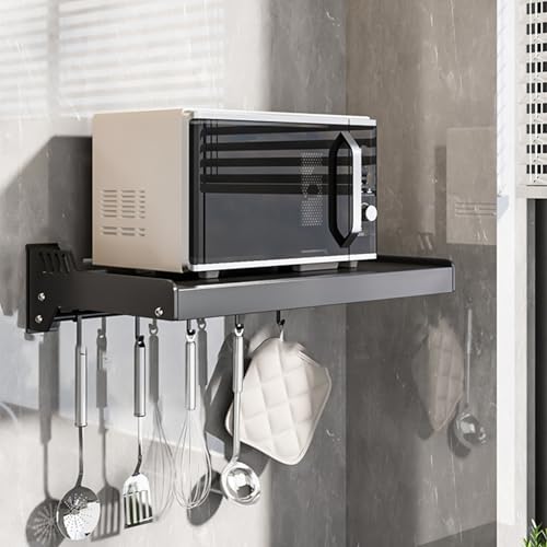 Étagère de cuisine micro-ondes murale en acier robuste antirouille
