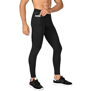Men’s Compression Pants Workout Athletic Leggings Running Gym Tights with Pockets
