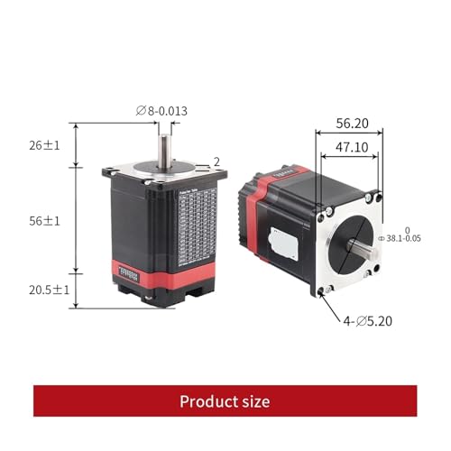 Moteur pas à pas Nema23 ESS57-P2X-100MM silencieux pour votre atelier - 3