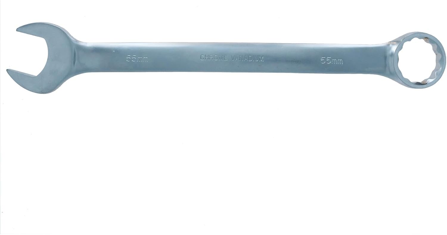55mm Metric Jumbo Combination Spanner Wrench Ring and Open Ended HGV