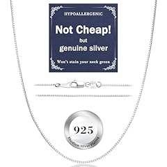 0.8mm Thin Box Chain - Silver