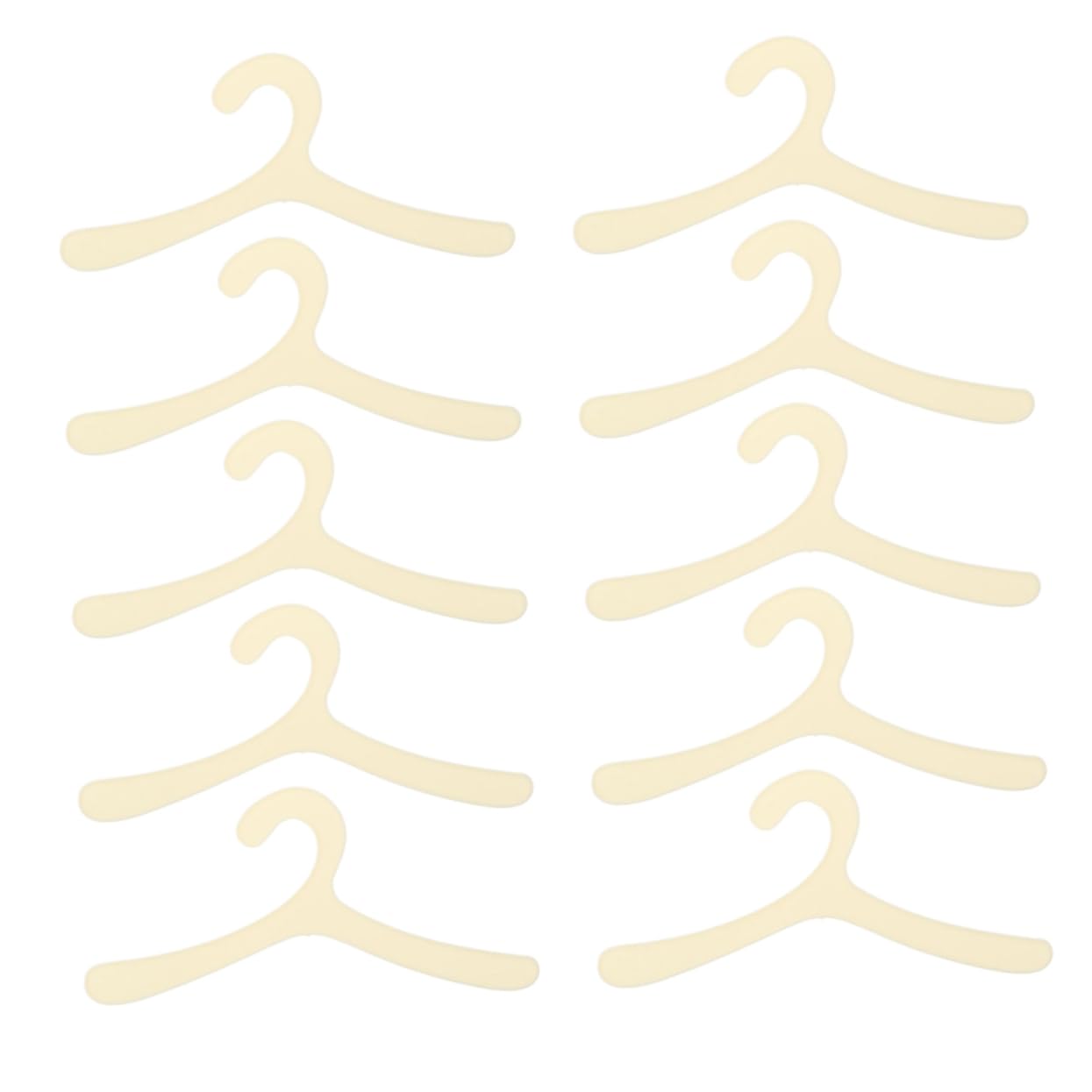 COLLBATH 10Pcs Non Slip Pet Clothing Hangers Durable Dog Coat and Trouser Hangers Lightweight and Portable for Travel and Home Use