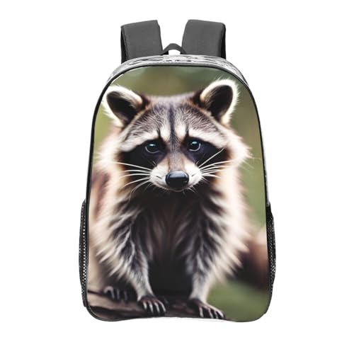 Sac à dos transparent raton laveur idéal pour le lycée et le bureau