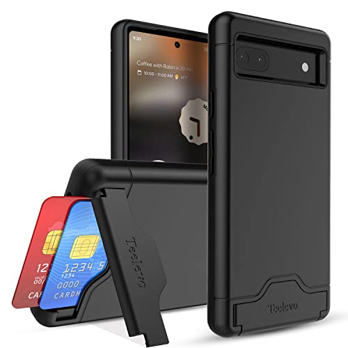 Coque Google Pixel 6a avec fente carte et support intégrés pour protection active