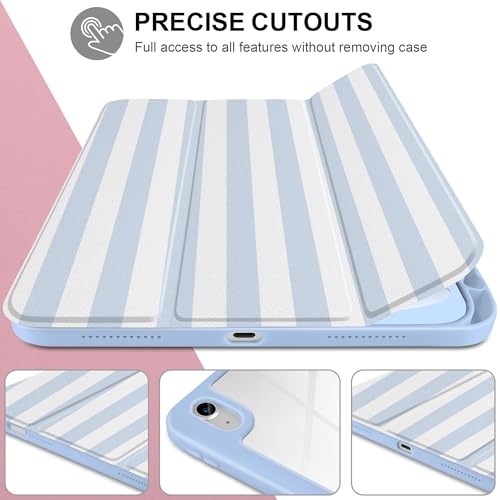 Coque iPad Air 13 imprimée avec dos transparent anti-choc chic