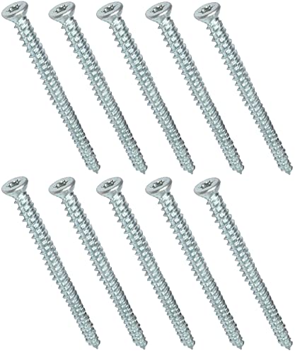 AERZETIX - C48385 - Satz von 10 Schraubanker betonschrauben ankerschrauben direkt für beton Ø7.5x102mm senkkopf konisch - mit abdruck stern T30 - direkte befestigung ohne dübel