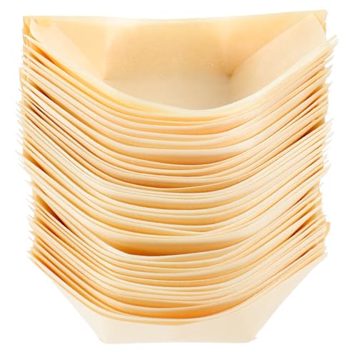 Veemoon 50 Stück Bambus Fingerfood Schalen