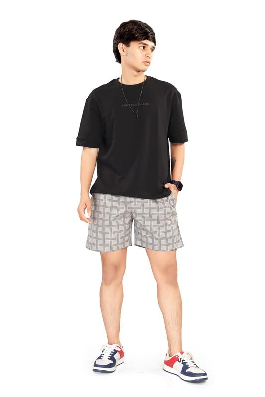 Image of UNOseven Shorts for Boys - 100% Cotton Printed with Side Pockets - Available from Size 7 Years to XL