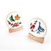 Embroidery Frames for Display 3Pack Embroidery Hoop Display Stand 2 Tier Groove Design Cross Stitch Hoop Frame Stand，Embroidery Stand Embroidery kit (Suitable 7-10IN Frame)