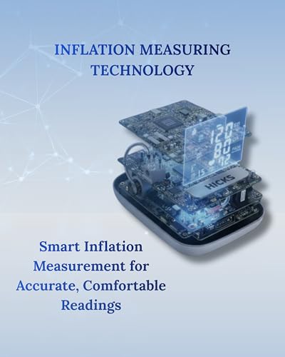 Image of Hicks N-950 Digital Blood Pressure Monitor for Upper Arm | Clinical Accuracy BP Machine with Large LCD Display & WHO Indicator (White)
