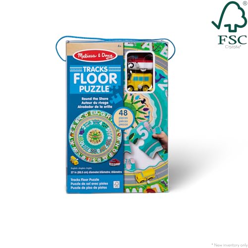 Melissa & Doug Round the Shore Tracks 27 inch Wide Floor Puzzle - image 4