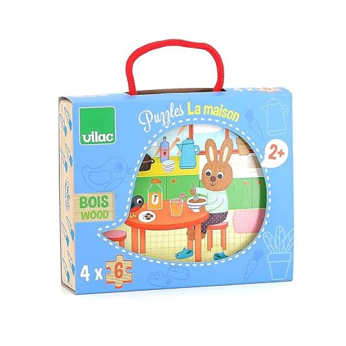 Puzzle La casa Vilac que estimula la motricidad fina infantil