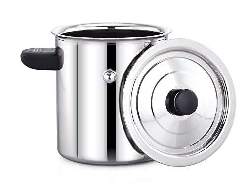 Image of Twin Birds Stainless Steel Milk Cooker /Boiler /Pot with Handle 2Ltr, Steel Milk Boiler Pot Double Handle - 2 Litre