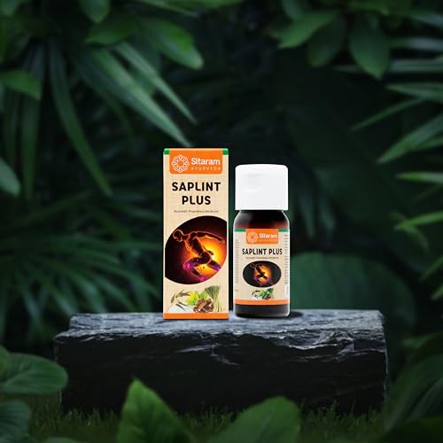 Sitaram Ayurveda Saplint Plus Liniment | Ayurvedic Pain Relief | Instant Care for Muscle Pain & Stiffness | Cooling Relief with Mint | Non-Greasy | 30ml